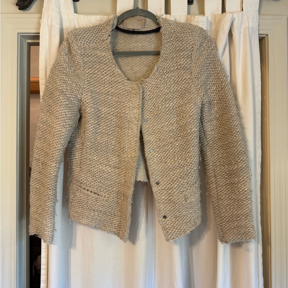 IRO Beige Textured Blazer